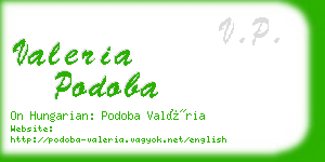 valeria podoba business card